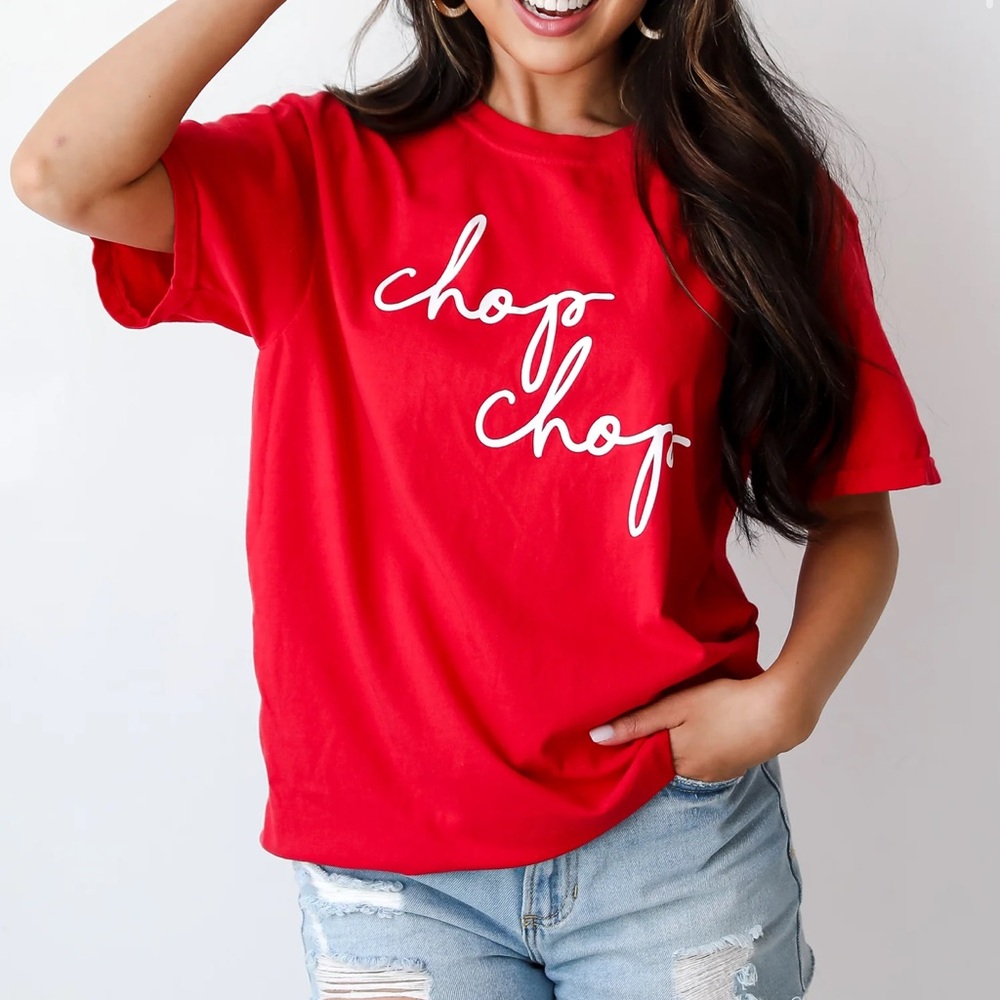 Chop Chop Red Graphic Tee